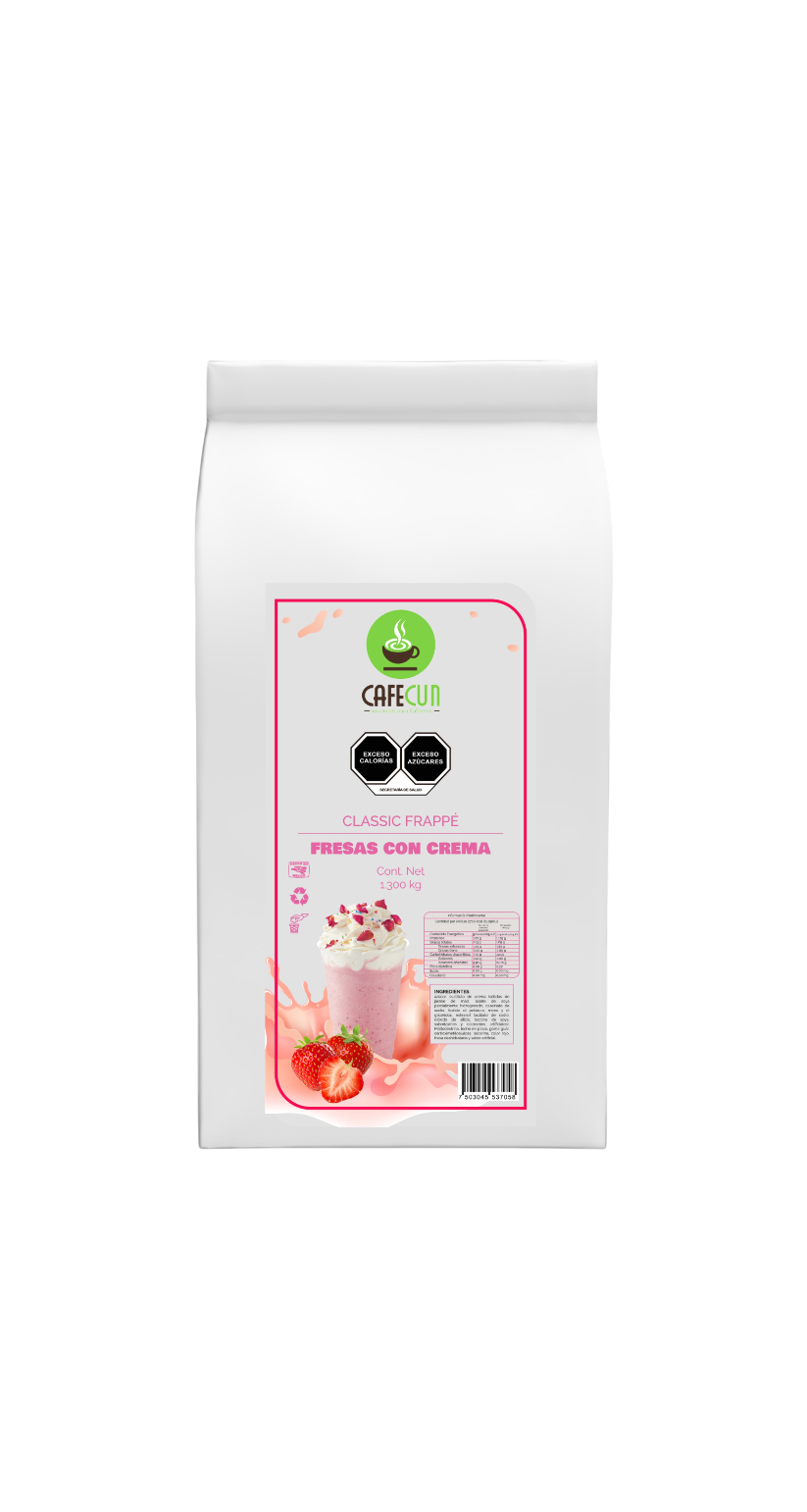 Base en Polvo Fresas con Crema